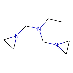 Aziridine, 1,1'-((ethylimino)dimethylene)bis- structure