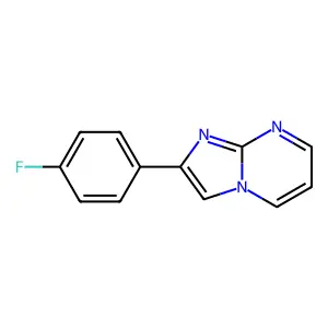 2-(4-Fluorophenyl)imidazo[1,2-a]pyrimidine structure