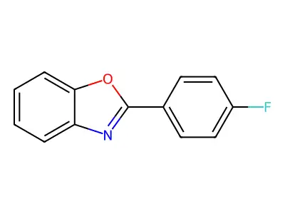 2-(4-Fluorophenyl)benzoxazole structure