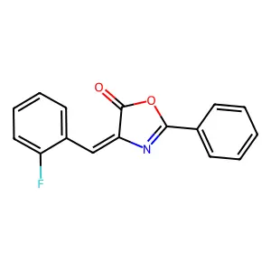 4-((2-Fluorophenyl)methylene)-2-phenyloxazol-5(4H)-one structure