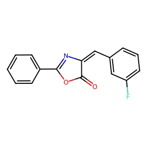 4-[(3-Fluorophenyl)methylene]-2-phenyl-5(4H)-oxazolone structure