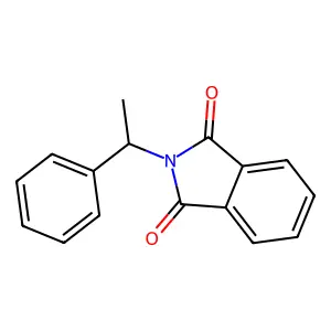 (S)-2-(1-phenylethyl)isoindoline-1,3-dione structure