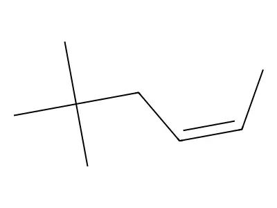 cis-5,5-Dimethyl-2-hexene structure