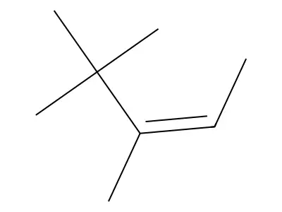 3,4,4-Trimethyl-2-pentene, (2E)- structure
