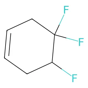 Cyclohexene, 4,4,5-trifluoro- structure