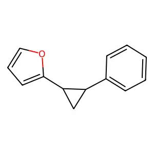 2-(2-Phenylcyclopropyl)furan structure