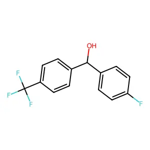 alpha-(4-Fluorophenyl)-4-(trifluoromethyl)benzenemethanol structure