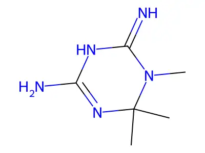 1,6,6-Trimethyl-1,3,5-triazine-2,4-diamine structure