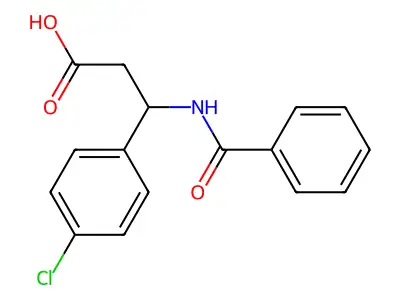 3-Benzoylamino-3-(4-chloro-phenyl)-propionic acid structure