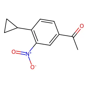 1-(4-Cyclopropyl-3-nitrophenyl)ethanone structure
