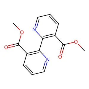Dimethyl [2,2'-bipyridine]-3,3'-dicarboxylate structure