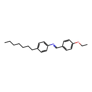 p-Ethoxybenzylidene p-heptylaniline structure