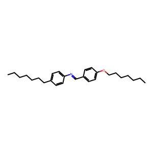 p-Heptyloxybenzylidene p-heptylaniline structure