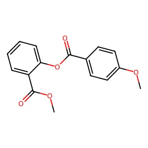 Methyl 2-[(4-methoxybenzoyl)oxy]benzoate structure