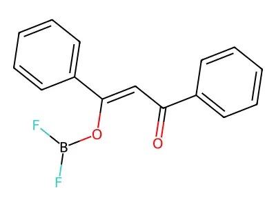 3-Difluoroboranyloxy-1,3-diphenylprop-2-en-1-one structure