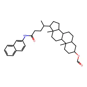 N-(2-Naphthyl)-3-formyllithocholic amide structure