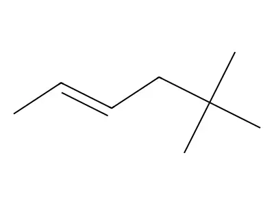 5,5-Dimethylhex-2-ene structure