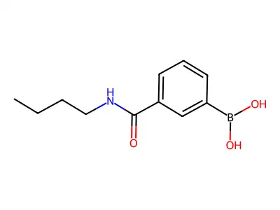 3-(Butylaminocarbonyl)benzeneboronic acid structure