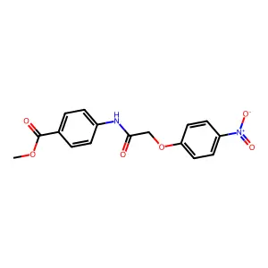 Methyl 4-[[2-(4-nitrophenoxy)acetyl]amino]benzoate structure