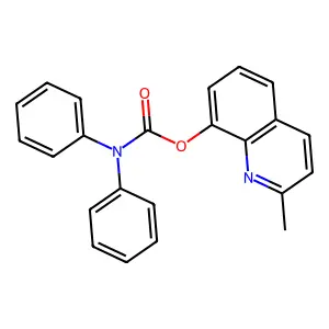 2-Methylquinolin-8-yl diphenylcarbamate structure