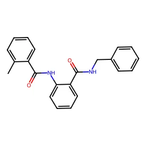 N-[2-(benzylcarbamoyl)phenyl]-2-methylbenzamide structure