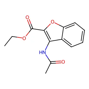 Ethyl 3-acetamido-1-benzofuran-2-carboxylate structure