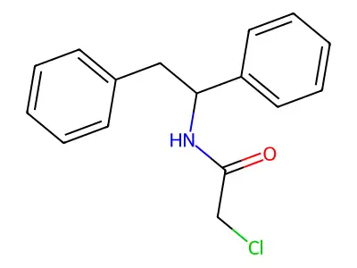 2-chloro-N-(1,2-diphenylethyl)acetamide structure