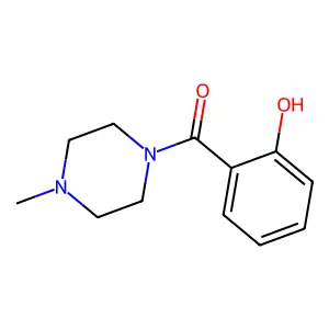 (2-Hydroxyphenyl)(4-methylpiperazin-1-yl)methanone structure
