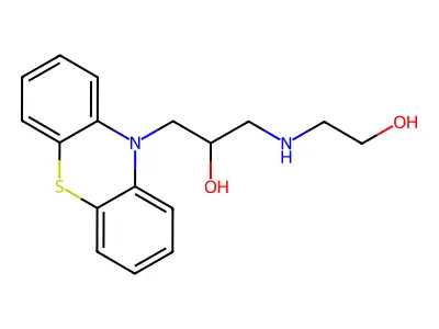 1-(2-Hydroxy-ethylamino)-3-phenothiazin-10-yl-propan-2-ol structure
