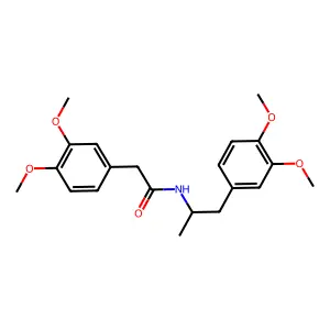 2-(3,4-Dimethoxyphenyl)-N-(2-(3,4-dimethoxyphenyl)-1-methylethyl)acetamide structure