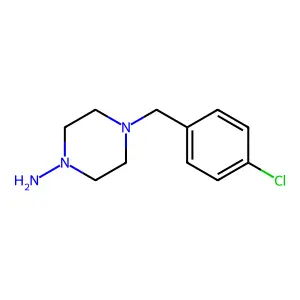 4-[(4-Chlorophenyl)methyl]piperazin-1-amine structure