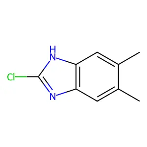 2-chloro-5,6-dimethyl-1H-1,3-benzodiazole structure