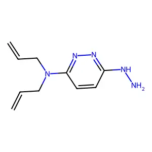 6-hydrazinyl-N,N-bis(prop-2-enyl)pyridazin-3-amine structure