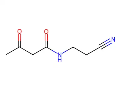 N-(2-Cyanoethyl)-3-oxobutyramide structure