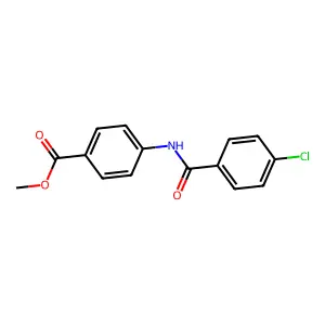 Methyl 4-[(4-chlorobenzoyl)amino]benzoate structure