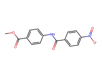 Methyl 4-[(4-nitrobenzoyl)amino]benzoate structure