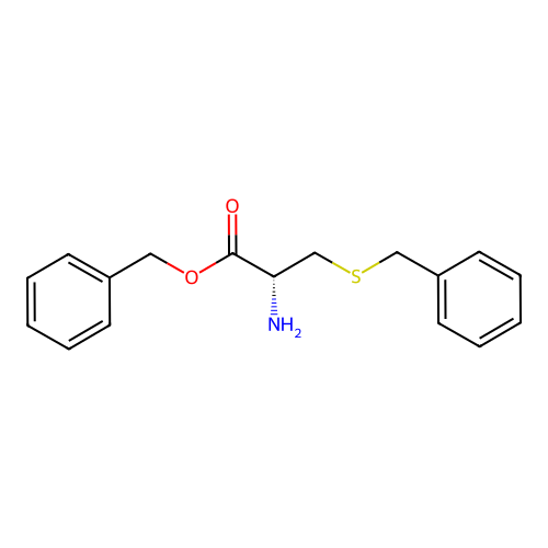 (R)-Benzyl 2-amino-3-(benzylthio)propanoate structure