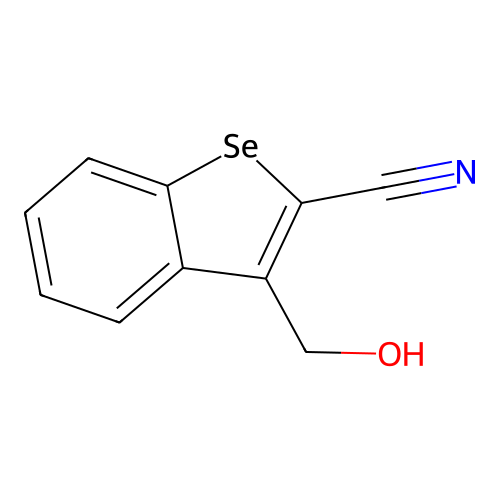 Benzo[b]selenophene-2-carbonitrile, 3-(hydroxymethyl)- structure