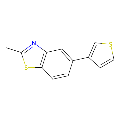 2-Methyl-5-thiophen-3-yl-1,3-benzothiazole structure