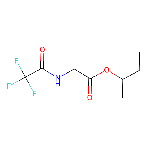 Glycine, N-(trifluoroacetyl)-, 1-methylpropyl ester structure
