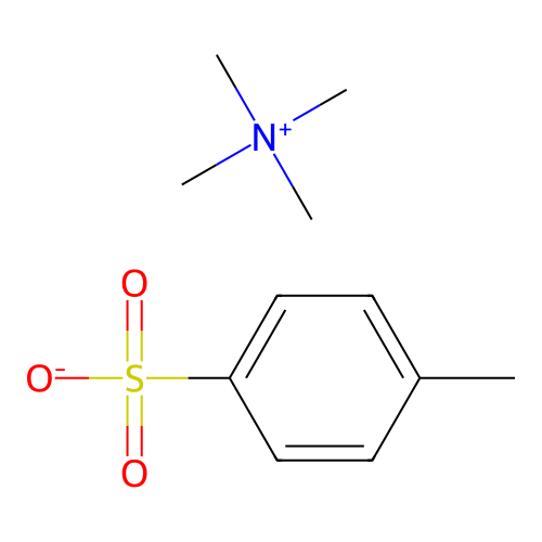 Tetramethylammonium toluene-p-sulphonate structure