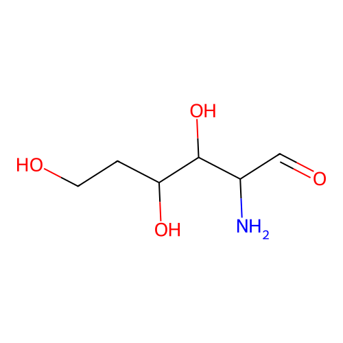 (2S,3R,4R)-2-amino-3,4,6-trihydroxyhexanal structure