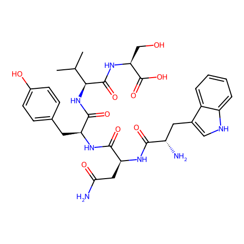 L-Serine, L-tryptophyl-L-asparaginyl-L-tyrosyl-L-valyl- structure