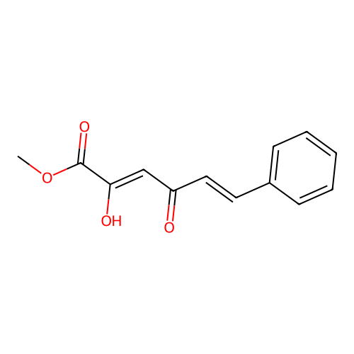 methyl (2Z,5E)-2-hydroxy-4-oxo-6-phenylhexa-2,5-dienoate structure