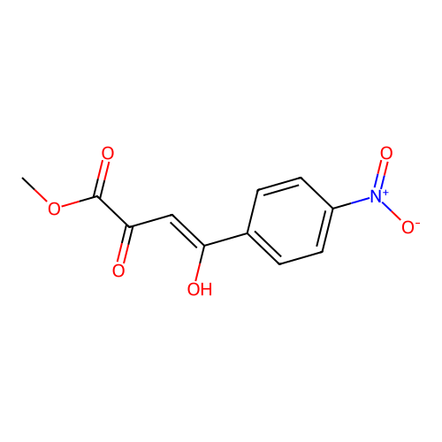 Methyl 4-hydroxy-4-(4-nitrophenyl)-2-oxobut-3-enoate structure
