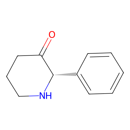 (2S)-2-phenyl-3-piperidone structure