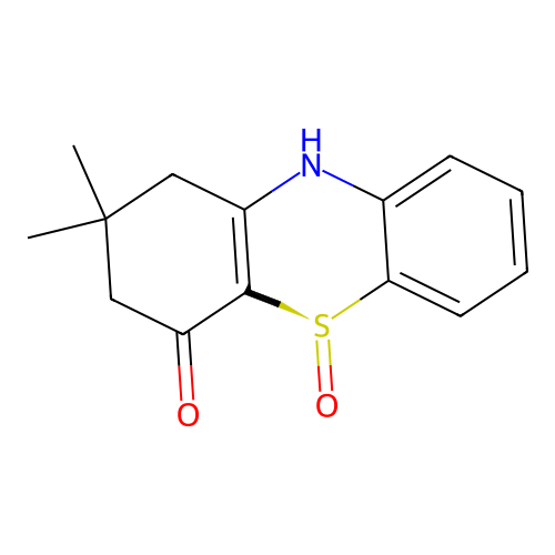 2,2-Dimethyl-2,3-dihydro-1H-phenothiazin-4(10H)-one 5-oxide structure