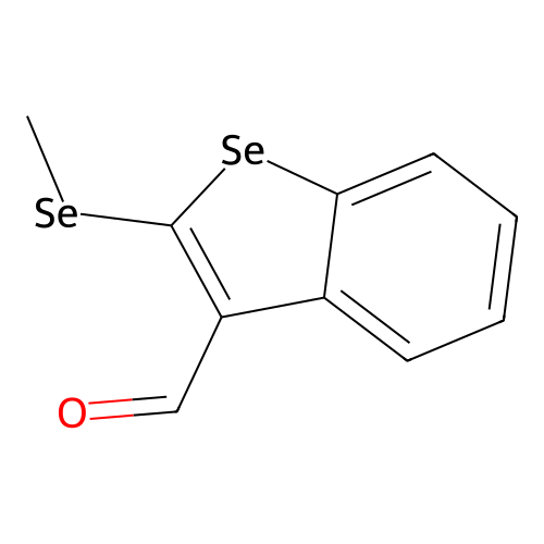Benzo[b]selenophene-3-carboxaldehyde, 2-(methylseleno)- structure