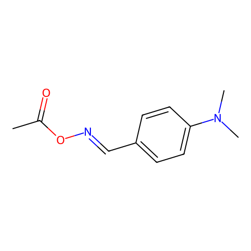 [[4-(Dimethylamino)phenyl]methylideneamino] acetate structure