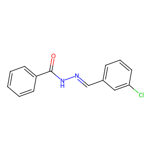 n'-(3-Chlorobenzylidene)benzohydrazide structure